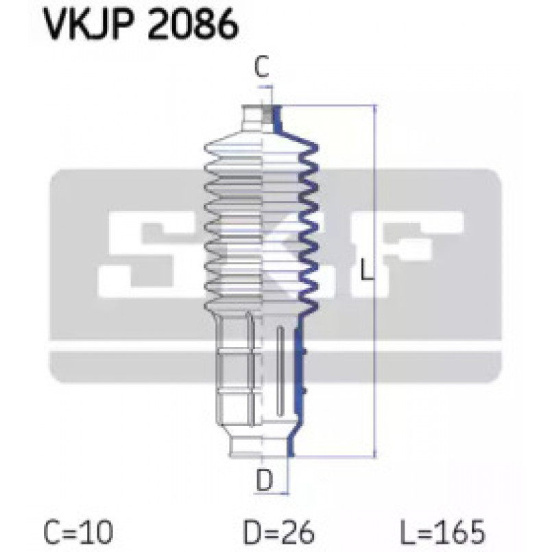VKJP 2086 SKF - Пильовик привідного валу